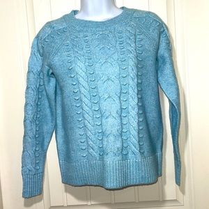 Sale! 🔥 NEW! LOFT Blue Cable Knit Sweater Size XS Petite